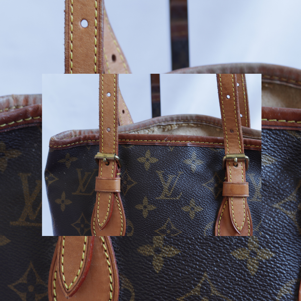 Louis Vuitton monogram bucket bag straps_ the guilty woman