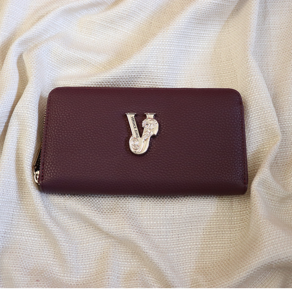 Versace Jeans maroon wallet_ The Guilty Woman