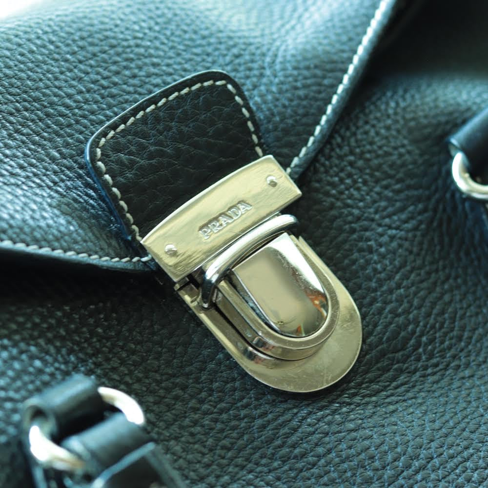 Prada Pebbled-Leather Shoulder Bag | The Guilty Woman